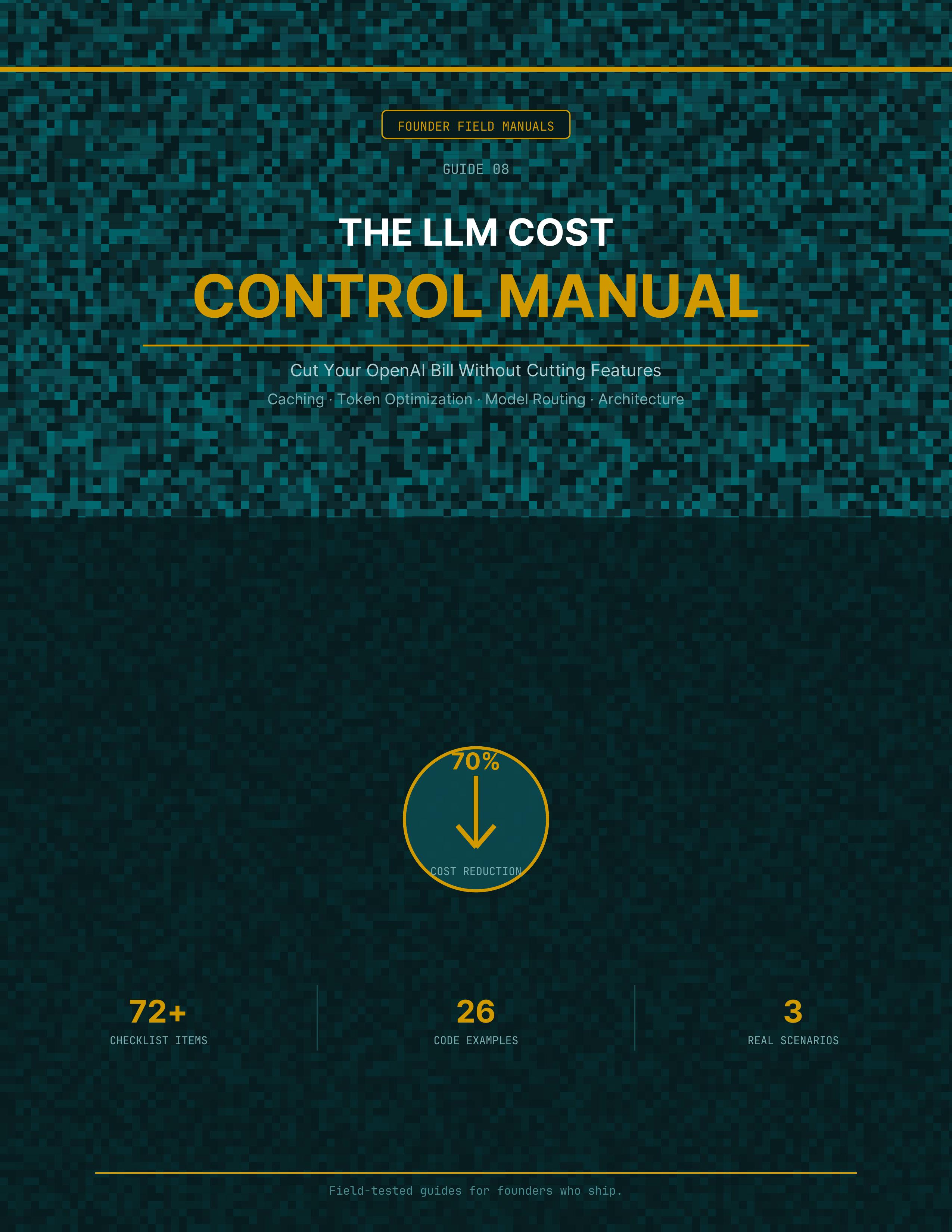 The LLM Cost Control Manual cover